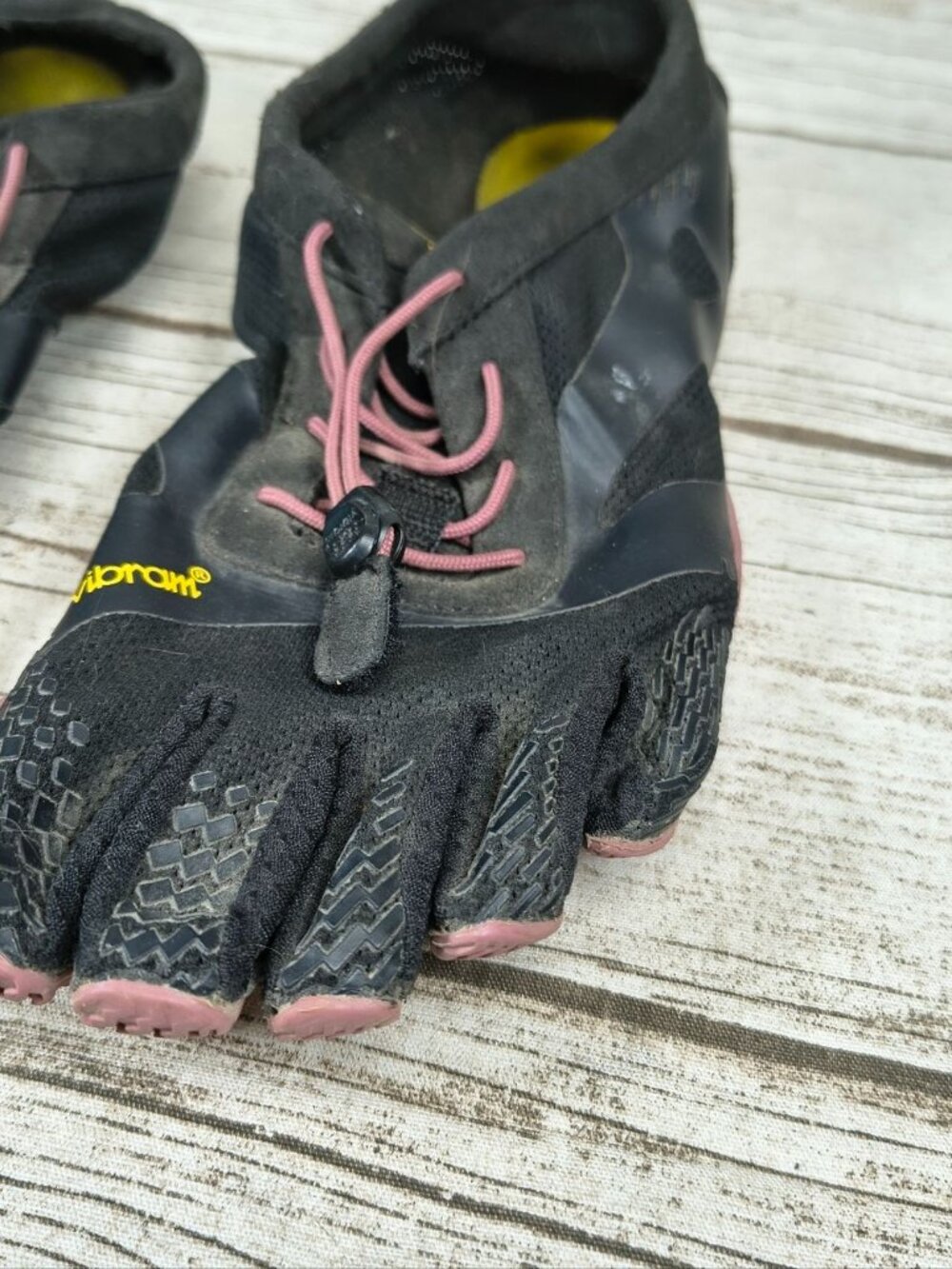 Vibram Fivefingers Black Minimalist Barefoot Running Shoes Size 42 - Picture 2 of 5